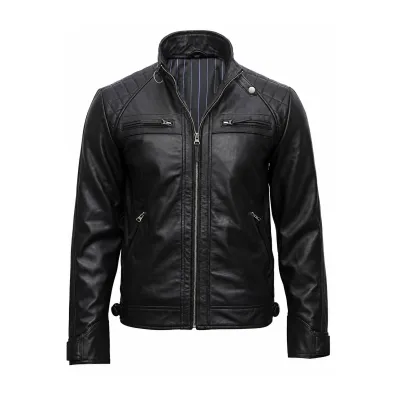 Men Black Urban Rider Jacket